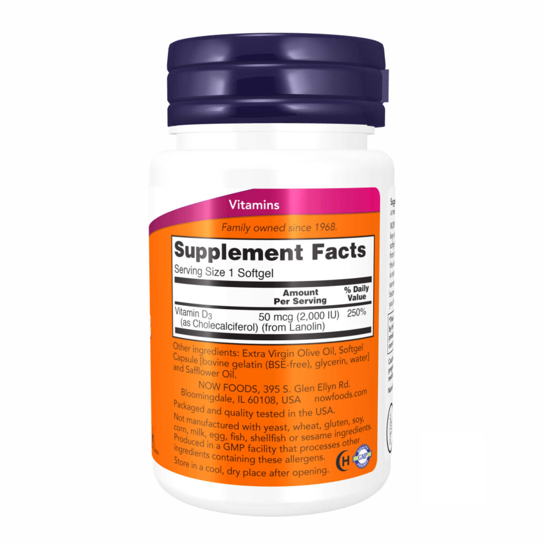 Капсули VIT D-3 2000IU - 120 sgels 2022-09-1187