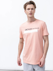 Футболка printed t-shirt 1030693-29513 Tom Tailor L Розовий 1030693-29513