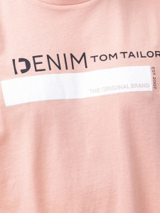 Футболка printed t-shirt 1030693-29513 Tom Tailor L Розовий 1030693-29513