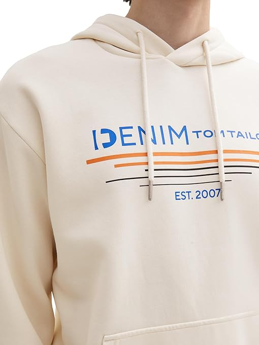 Худі Men's Sweater 1043298-14471 Tom Tailor L Кремовий 1043298-14471