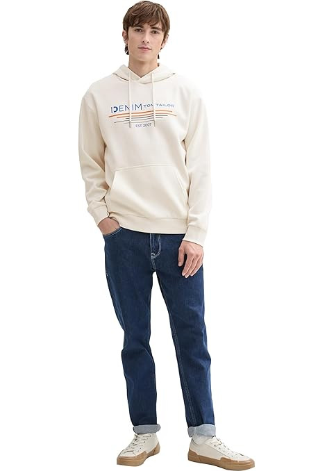Худі Men's Sweater 1043298-14471 Tom Tailor L Кремовий 1043298-14471