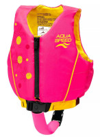 Жилетка для плавання Aqua Speed Swim Star 61130 малиновий, жовтий Діт 15-19 кг 627-04