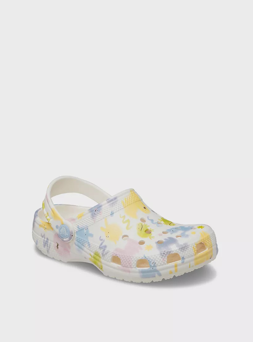 Сабо підліткові Classic Pastel Pets Clog K Chk 210995-0WV-Chalk CROCS J1 (32-33) Білий 210995-0WV-CHALK