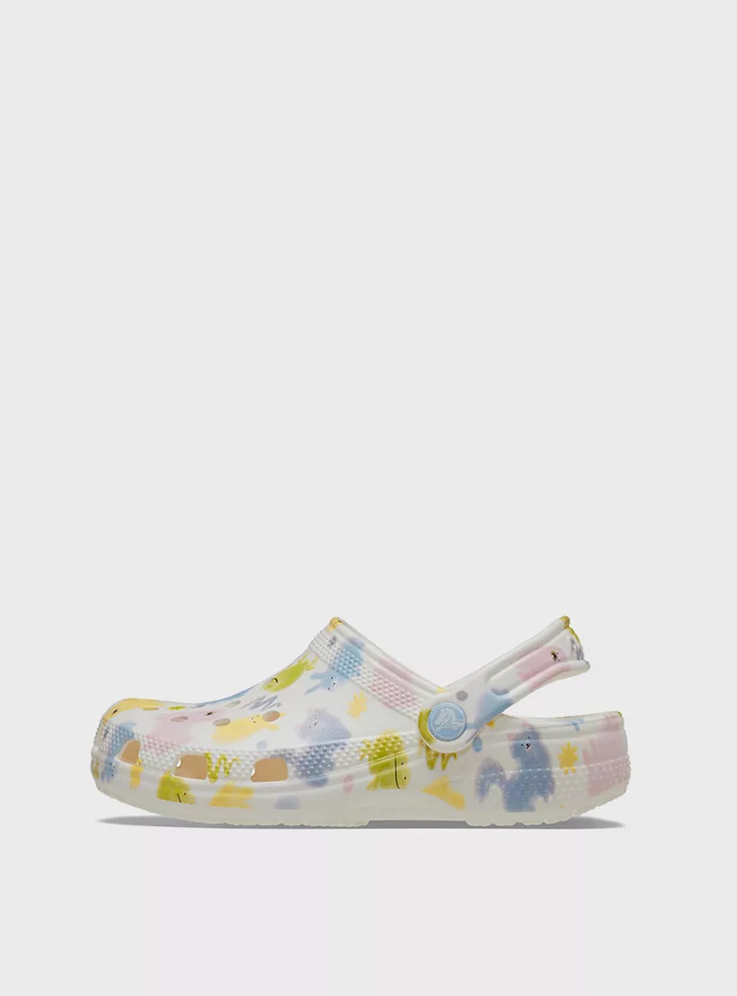 Сабо підліткові Classic Pastel Pets Clog K Chk 210995-0WV-Chalk CROCS J1 (32-33) Білий 210995-0WV-CHALK