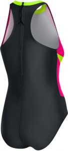 Купальник закритий для жінок Aqua Speed NINA 60929 чорний, малиновий, салатовий Жін 36 344-383