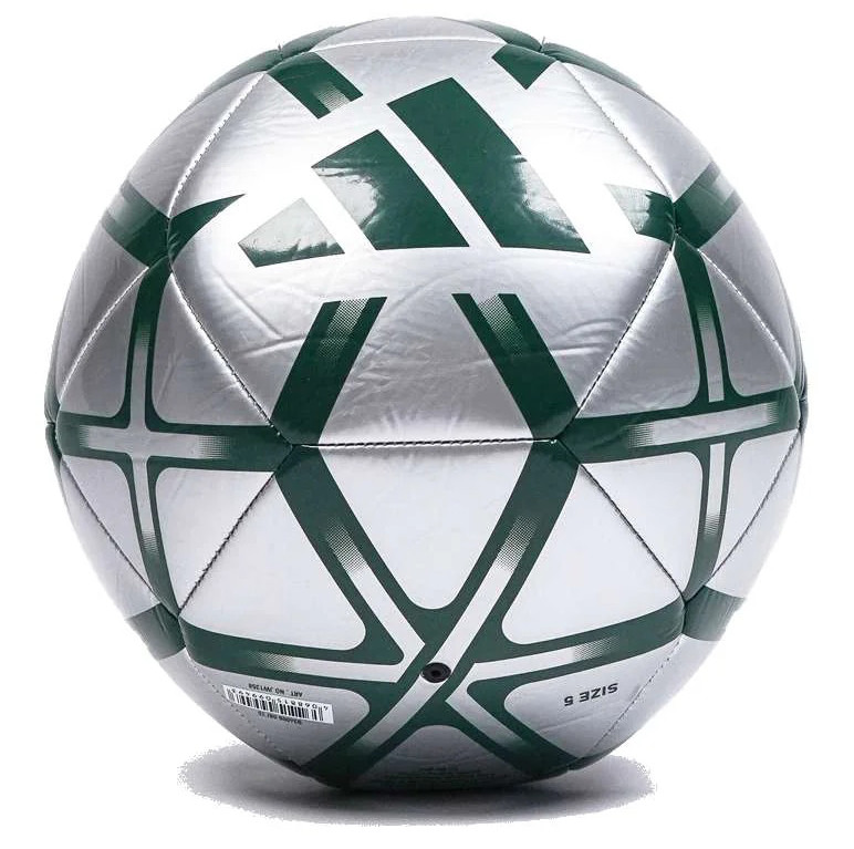 М'яч футбольний Adidas STARLANCER CLB сріблястий, зелений Уні 5 JW1358