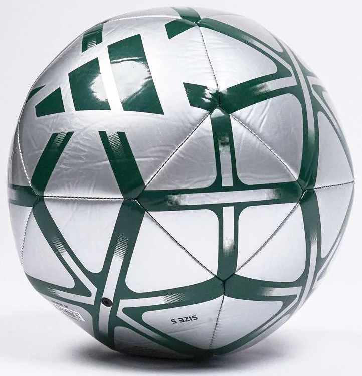 М'яч футбольний Adidas STARLANCER CLB сріблястий, зелений Уні 5 JW1358