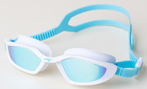 Окуляри для плавання Aqua Speed RAVEN MIRROR 61425 білий, бірюзовий Уні OFSM 713-29