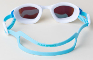 Окуляри для плавання Aqua Speed RAVEN MIRROR 61425 білий, бірюзовий Уні OFSM 713-29