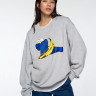 Толстовка KAWS x Uniqlo Warhol Graphic 472951 Sweatshirt (Grey Banana Kaws) E472951-000