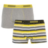Труси-боксери Puma WORLDHOOD STRIPE TRUNK 2P білий, сірий, чорний, жовтий Чол L 501004001-020
