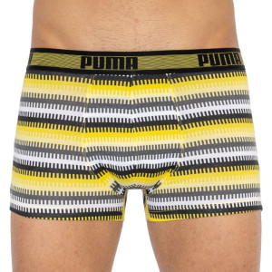 Труси-боксери Puma WORLDHOOD STRIPE TRUNK 2P білий, сірий, чорний, жовтий Чол L 501004001-020