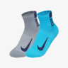 Шкарпетки Nike U NK MLTPLIER ANKLE 2PR сірий, блакитний Уні 34-38 SX7556-923