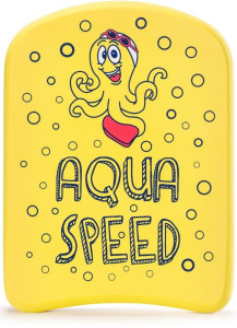 Дошка для плавання Aqua Speed KIDDIE Kickboard Octopus 6897 жовтий Діт 31x23x2,4cм 186-OCTOPUS