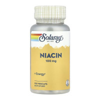 Капсули Solaray Niacin 100mg - 100 vcaps 2023-10-6742