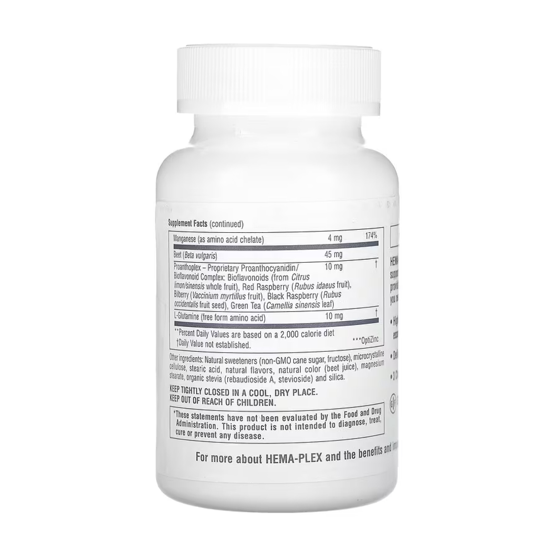 Таблетки Nature's Plus Hema-Plex - 60 chewable tabs 2023-10-4411