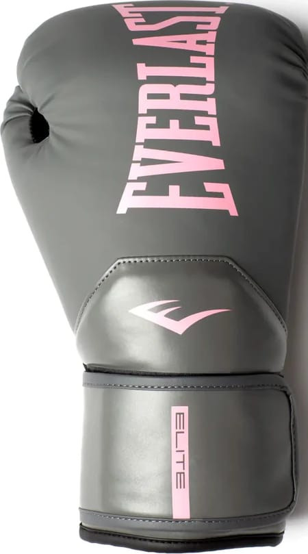 Рукавиці боксерські Everlast ELITE 2 BOXING GLOVES сірий, рожевий Уні 14 унцій P00003312
