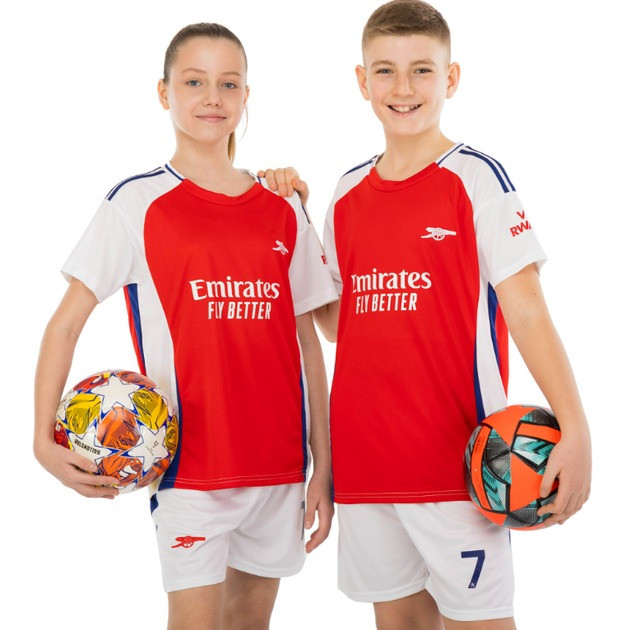 Футбольна форма дитяча з символікою футбольного клуба ARSENAL домашня 2025 CO-4608, Цвет Красный, Ра CO-4608