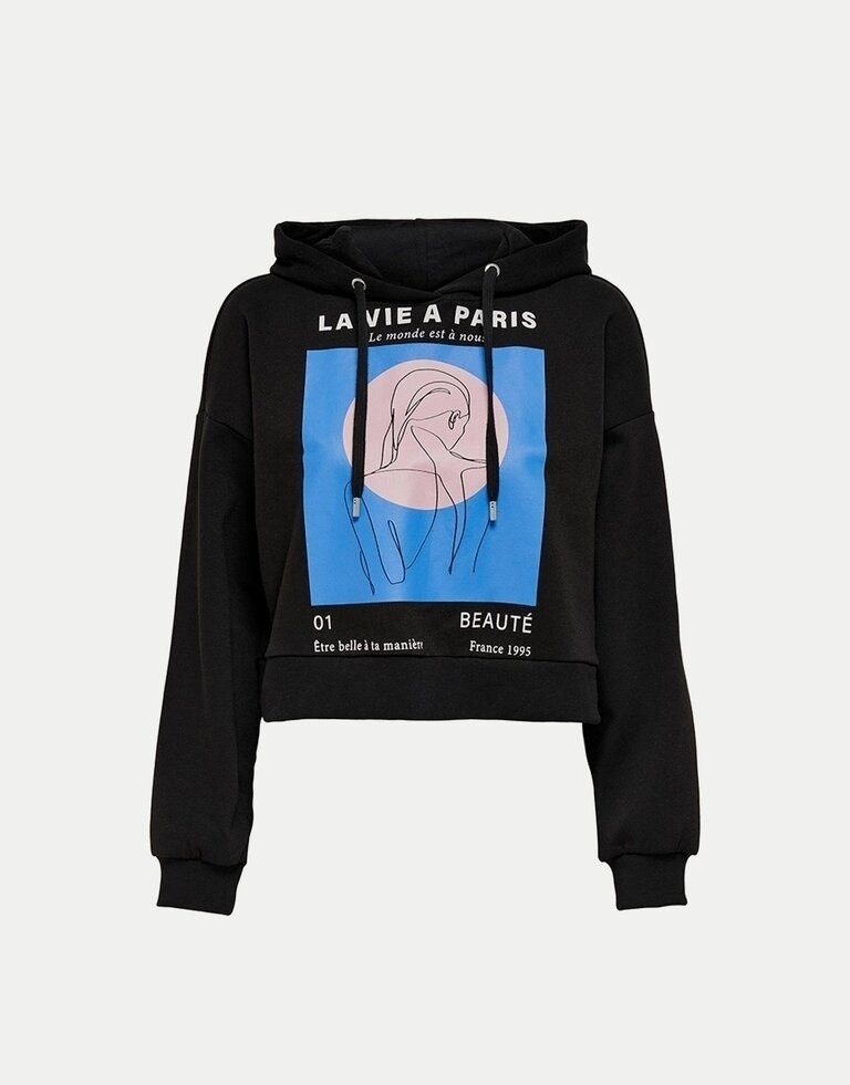 Толстовка 15243426-Black-AOP:Paris ONLY L Чорний 15243426-BLACK-AOP:PARIS