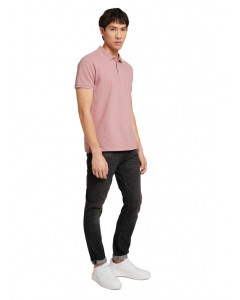 Поло polo with tipping 1030720XX1228854 Tom Tailor L Розовий 1030720XX1228854