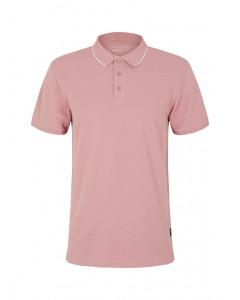 Поло polo with tipping 1030720XX1228854 Tom Tailor L Розовий 1030720XX1228854
