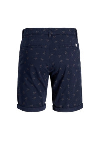 Шорти JJIDAVE JJCHINO SHORTS AKM PRINTED 12200338-Navy Blazer-AOP:Flamingo Jack&Jones L Темно-синій 12200338-NAVY BLAZER-AOP: