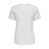 Футболка ONLLOTUS S/S TOP CS JRS 15205678-Bright White-Print:SUMMER VIBES ONLY L Білий 15205678-BRIGHT WHITE-PRI