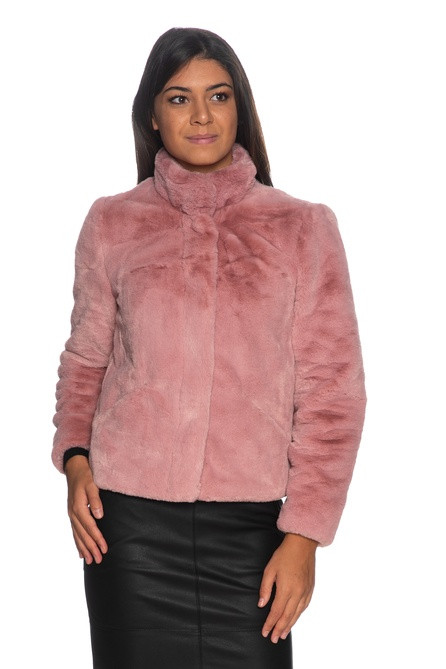Куртка зі штучного хутра ONLVIDA FAUX FUR JACKET OTW NOOS 15160013-Dusty Rose ONLY L Розовий 15160013-Dusty Rose