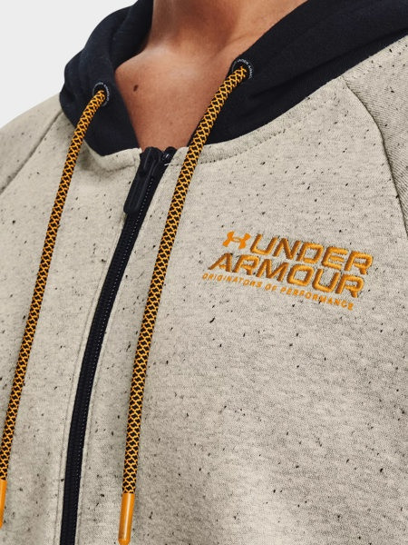 Толстовка Rival + FZ Hoodie 1369852-279 Under Armour M Бежевий 1369852-279