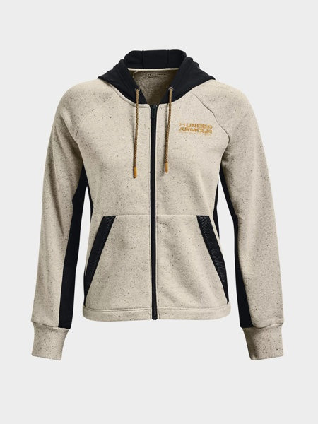 Толстовка Rival + FZ Hoodie 1369852-279 Under Armour M Бежевий 1369852-279