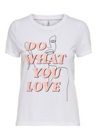 Футболка ONLNILA LIFE REG S/S LINES TOP BOX JRS 15229301 Bright White ONLY S Білий 15229301BrightWhite