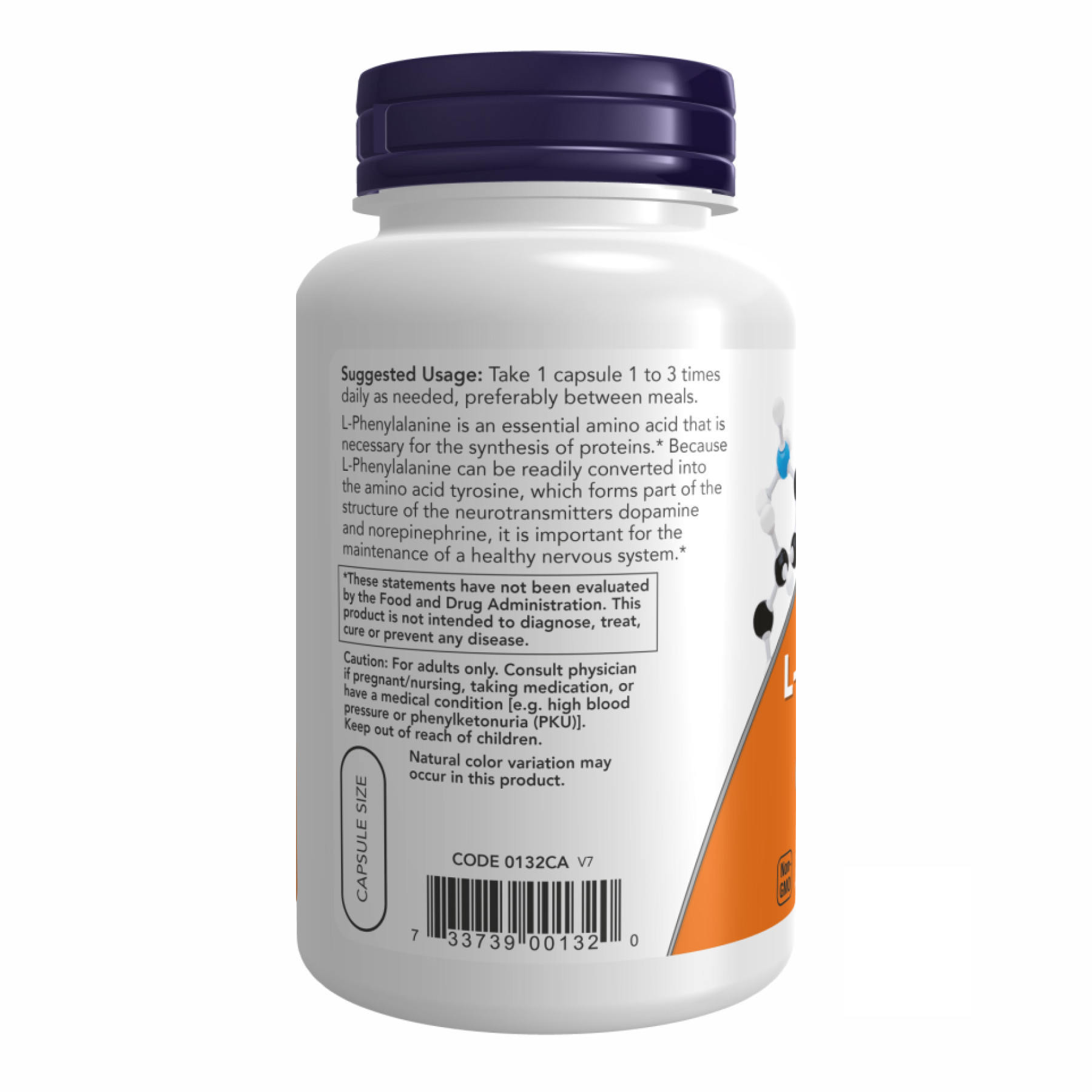 Капсули L-Phenylalanine 500mg - 120 vcaps 2022-09-1173
