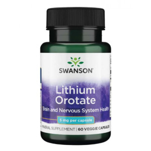 Капсули Lithium Orotate 5mg - 60veg caps 100-38-1833315-20