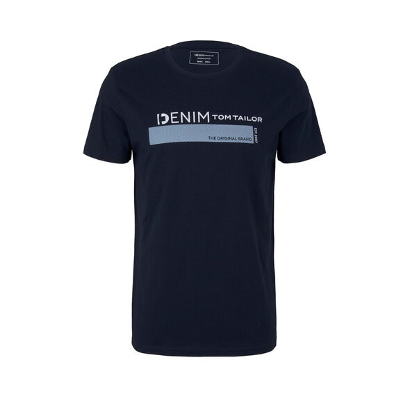 Футболка printed t-shirt 1030693XX1210668 Tom Tailor M Темно-синій 1030693XX1210668
