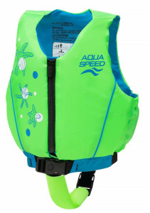 Жилетка для плавання Aqua Speed Swim Star 61131 бірюзовий, салатовий Діт 15-19 кг 627-03