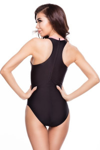 Купальник закритий для жінок Aqua Speed NINA 6400 чорний, сірий, кораловий Жін 36 344-133
