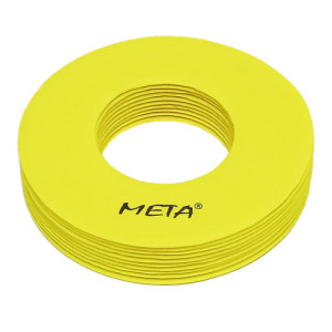 Набір плоских фішок з отворами Meta Flat Marker with hole Set Of 10 жовтий Уні 19 см 2102005004