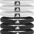 Резинка для волосся Adidas Braided Hair Ties 6pk чорний, білий Уні One Size ADAC-16560