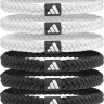 Резинка для волосся Adidas Braided Hair Ties 6pk чорний, білий Уні One Size ADAC-16560