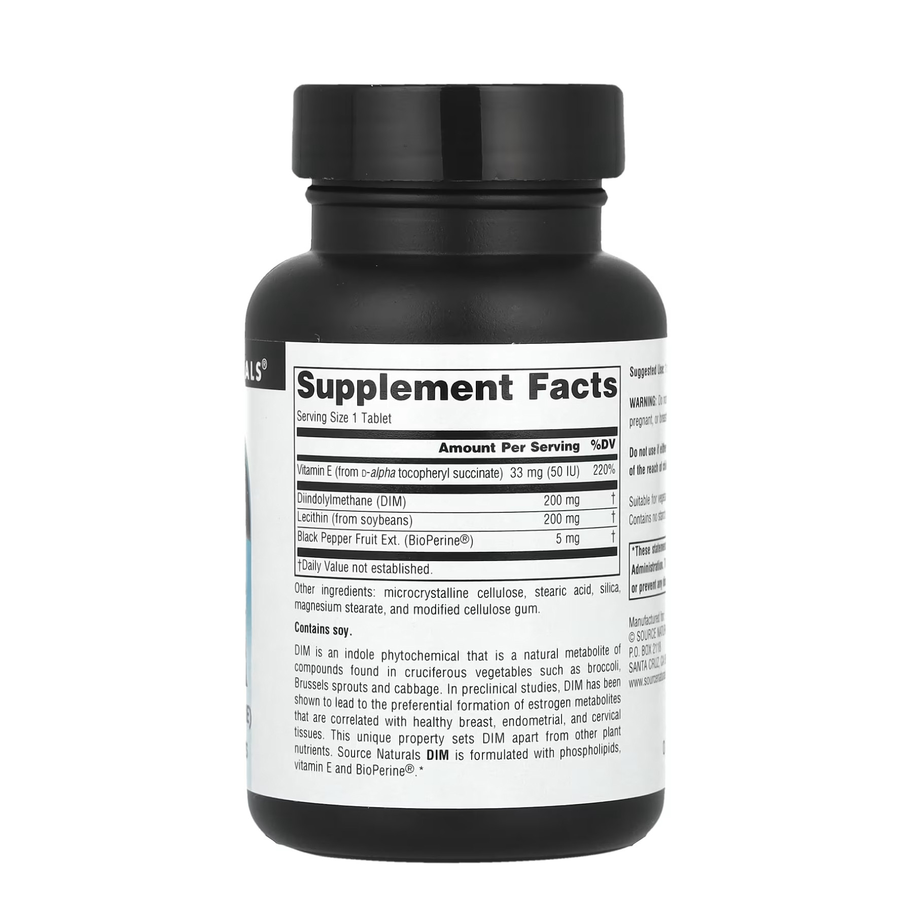 Таблетки Source Naturals DIM 200mg - 30 tabs 2023-10-4631