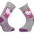 Шкарпетки HELLO KITTY TETE HK + ECRITURE сірий, пурпурний Діт 19-22, арт.32770-3 32770-3