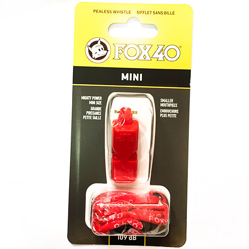 Свисток FOX 40 Original Whistle Mini Safety 9803-0108 Червоний universal (72210) 9803-0108