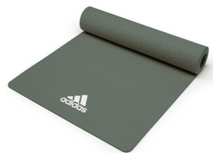 Килимок для йоги Adidas Yoga Mat темно-зелений Уні 176 х 61 х 0,8 см ADYG-10100RG