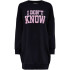 Толстовка ONLDORA LIFE KNOW/NOTHING L/S BOX SWT 15246770-Black-Print:KNOW ONLY L Чорний 15246770-BLACK-PRINT:KNOW