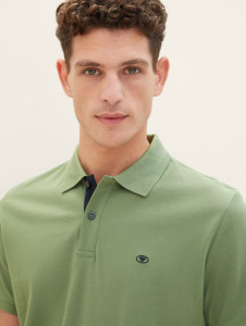 Поло Basic Polo Shirt 1031006-21586 Tom Tailor L Зелений 1031006-21586