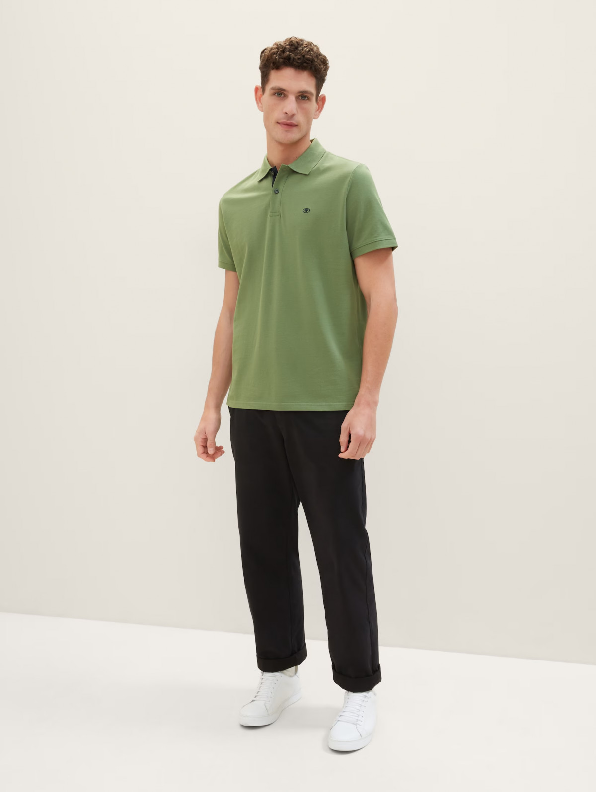 Поло Basic Polo Shirt 1031006-21586 Tom Tailor L Зелений 1031006-21586