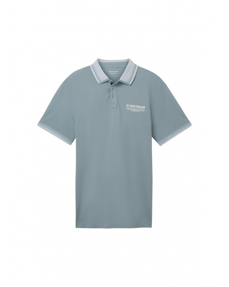 Поло Shirts & Polo's 1040823-27475 Tom Tailor L Блакитний 1040823-27475