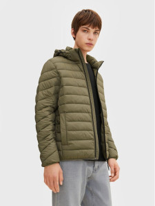 Куртка light weight jacket with hood 1031780-10415 Tom Tailor M Хакі 1031780-10415