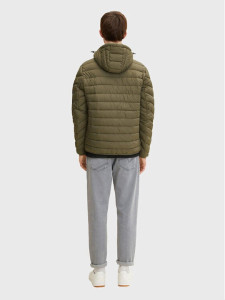 Куртка light weight jacket with hood 1031780-10415 Tom Tailor M Хакі 1031780-10415