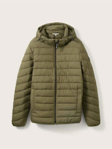 Куртка light weight jacket with hood 1031780-10415 Tom Tailor M Хакі 1031780-10415